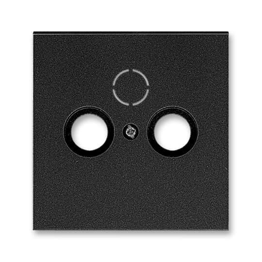 5011M-A00300 37 Kryt zásuvky anténní s vylamovacím otvorem, onyx